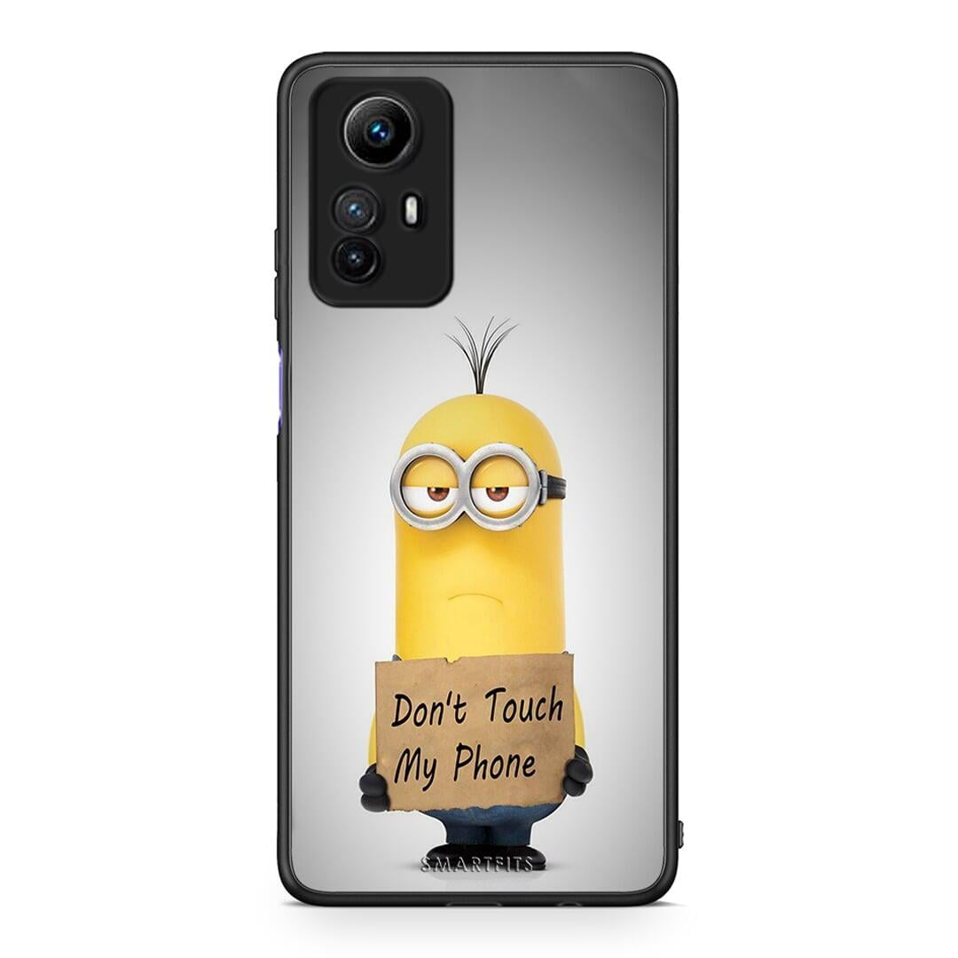 Θήκη Xiaomi Redmi Note 12S / Redmi K60 Pro Text Minion από τη Smartfits με σχέδιο στο πίσω μέρος και μαύρο περίβλημα | Xiaomi Redmi Note 12S / Redmi K60 Pro Text Minion Case with Colorful Back and Black Bezels