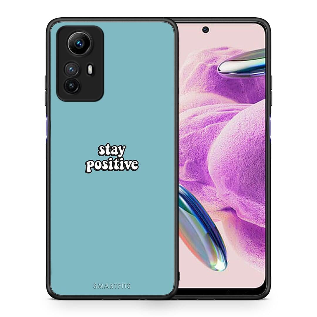 Θήκη Xiaomi Redmi Note 12S / Redmi K60 Pro Text Positive από τη Smartfits με σχέδιο στο πίσω μέρος και μαύρο περίβλημα | Xiaomi Redmi Note 12S / Redmi K60 Pro Text Positive Case with Colorful Back and Black Bezels