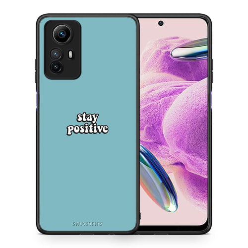 Θήκη Xiaomi Redmi Note 12S / Redmi K60 Pro Text Positive από τη Smartfits με σχέδιο στο πίσω μέρος και μαύρο περίβλημα | Xiaomi Redmi Note 12S / Redmi K60 Pro Text Positive Case with Colorful Back and Black Bezels