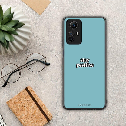Θήκη Xiaomi Redmi Note 12S / Redmi K60 Pro Text Positive από τη Smartfits με σχέδιο στο πίσω μέρος και μαύρο περίβλημα | Xiaomi Redmi Note 12S / Redmi K60 Pro Text Positive Case with Colorful Back and Black Bezels