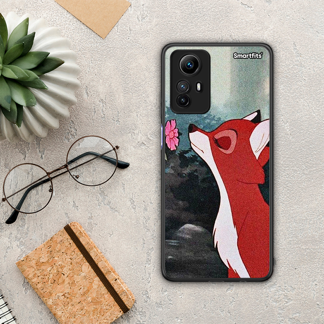Θήκη Xiaomi Redmi Note 12S / Redmi K60 Pro Tod And Vixey Love 2 από τη Smartfits με σχέδιο στο πίσω μέρος και μαύρο περίβλημα | Xiaomi Redmi Note 12S / Redmi K60 Pro Tod And Vixey Love 2 Case with Colorful Back and Black Bezels