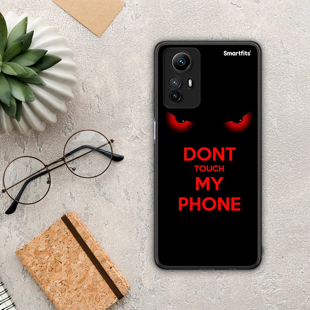 Θήκη Xiaomi Redmi Note 12S Touch My Phone από τη Smartfits με σχέδιο στο πίσω μέρος και μαύρο περίβλημα | Xiaomi Redmi Note 12S Touch My Phone Case with Colorful Back and Black Bezels