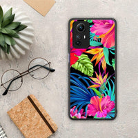 Thumbnail for Θήκη Xiaomi Redmi Note 12S / Redmi K60 Pro Tropical Flowers από τη Smartfits με σχέδιο στο πίσω μέρος και μαύρο περίβλημα | Xiaomi Redmi Note 12S / Redmi K60 Pro Tropical Flowers Case with Colorful Back and Black Bezels