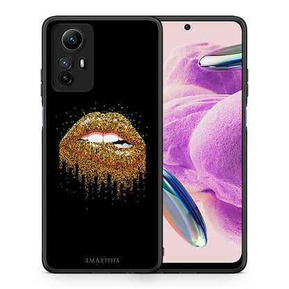 Θήκη Xiaomi Redmi Note 12S / Redmi K60 Pro Valentine Golden από τη Smartfits με σχέδιο στο πίσω μέρος και μαύρο περίβλημα | Xiaomi Redmi Note 12S / Redmi K60 Pro Valentine Golden Case with Colorful Back and Black Bezels