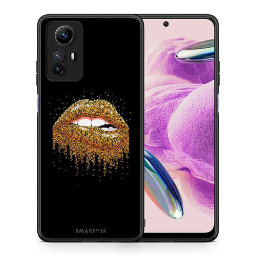 Θήκη Xiaomi Redmi Note 12S / Redmi K60 Pro Valentine Golden από τη Smartfits με σχέδιο στο πίσω μέρος και μαύρο περίβλημα | Xiaomi Redmi Note 12S / Redmi K60 Pro Valentine Golden Case with Colorful Back and Black Bezels