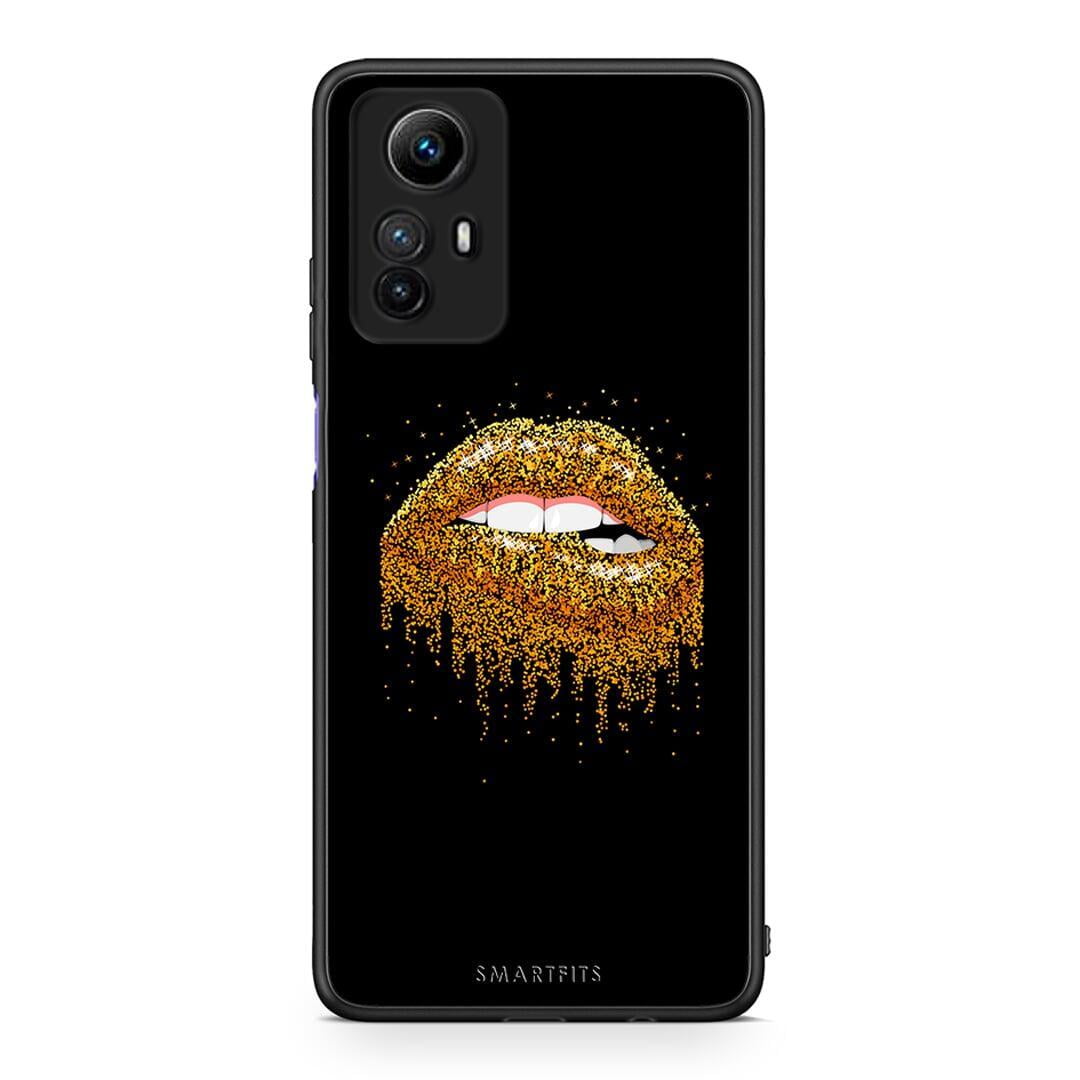 Θήκη Xiaomi Redmi Note 12S / Redmi K60 Pro Valentine Golden από τη Smartfits με σχέδιο στο πίσω μέρος και μαύρο περίβλημα | Xiaomi Redmi Note 12S / Redmi K60 Pro Valentine Golden Case with Colorful Back and Black Bezels
