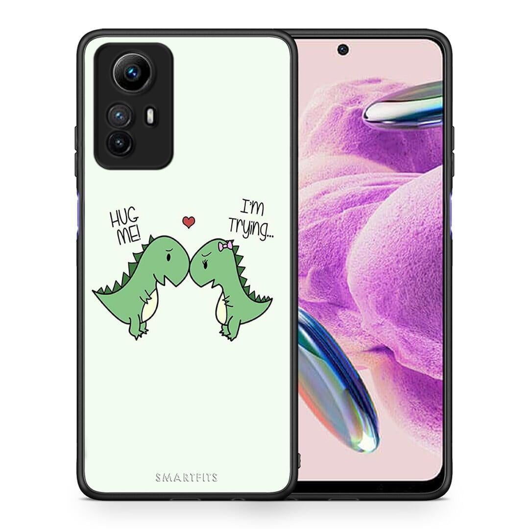 Θήκη Xiaomi Redmi Note 12S / Redmi K60 Pro Valentine Rex από τη Smartfits με σχέδιο στο πίσω μέρος και μαύρο περίβλημα | Xiaomi Redmi Note 12S / Redmi K60 Pro Valentine Rex Case with Colorful Back and Black Bezels