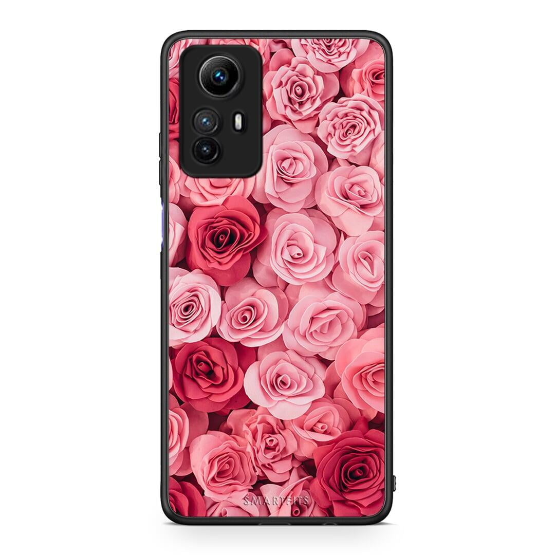 Θήκη Xiaomi Redmi Note 12S / Redmi K60 Pro Valentine RoseGarden από τη Smartfits με σχέδιο στο πίσω μέρος και μαύρο περίβλημα | Xiaomi Redmi Note 12S / Redmi K60 Pro Valentine RoseGarden Case with Colorful Back and Black Bezels