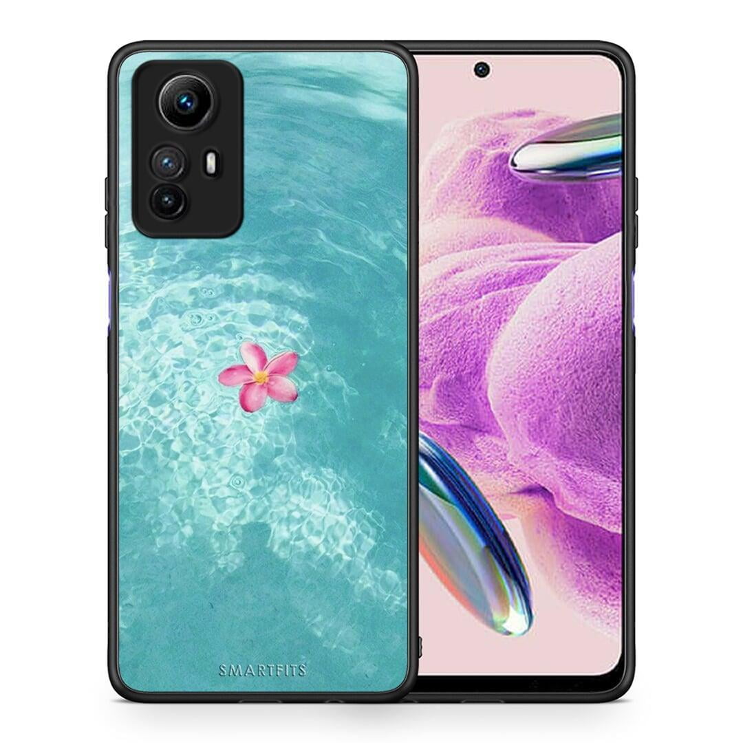 Θήκη Xiaomi Redmi Note 12S Water Flower από τη Smartfits με σχέδιο στο πίσω μέρος και μαύρο περίβλημα | Xiaomi Redmi Note 12S Water Flower Case with Colorful Back and Black Bezels