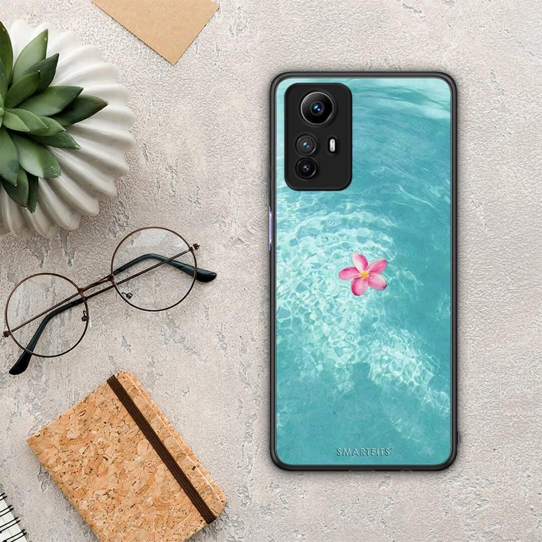 Θήκη Xiaomi Redmi Note 12S Water Flower από τη Smartfits με σχέδιο στο πίσω μέρος και μαύρο περίβλημα | Xiaomi Redmi Note 12S Water Flower Case with Colorful Back and Black Bezels