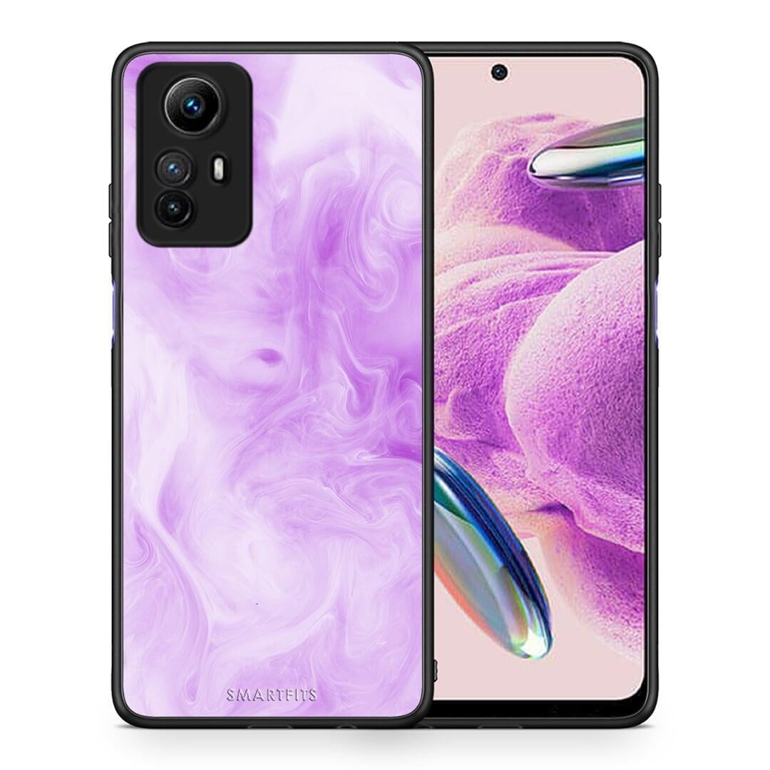 Θήκη Xiaomi Redmi Note 12S / Redmi K60 Pro Watercolor Lavender από τη Smartfits με σχέδιο στο πίσω μέρος και μαύρο περίβλημα | Xiaomi Redmi Note 12S / Redmi K60 Pro Watercolor Lavender Case with Colorful Back and Black Bezels