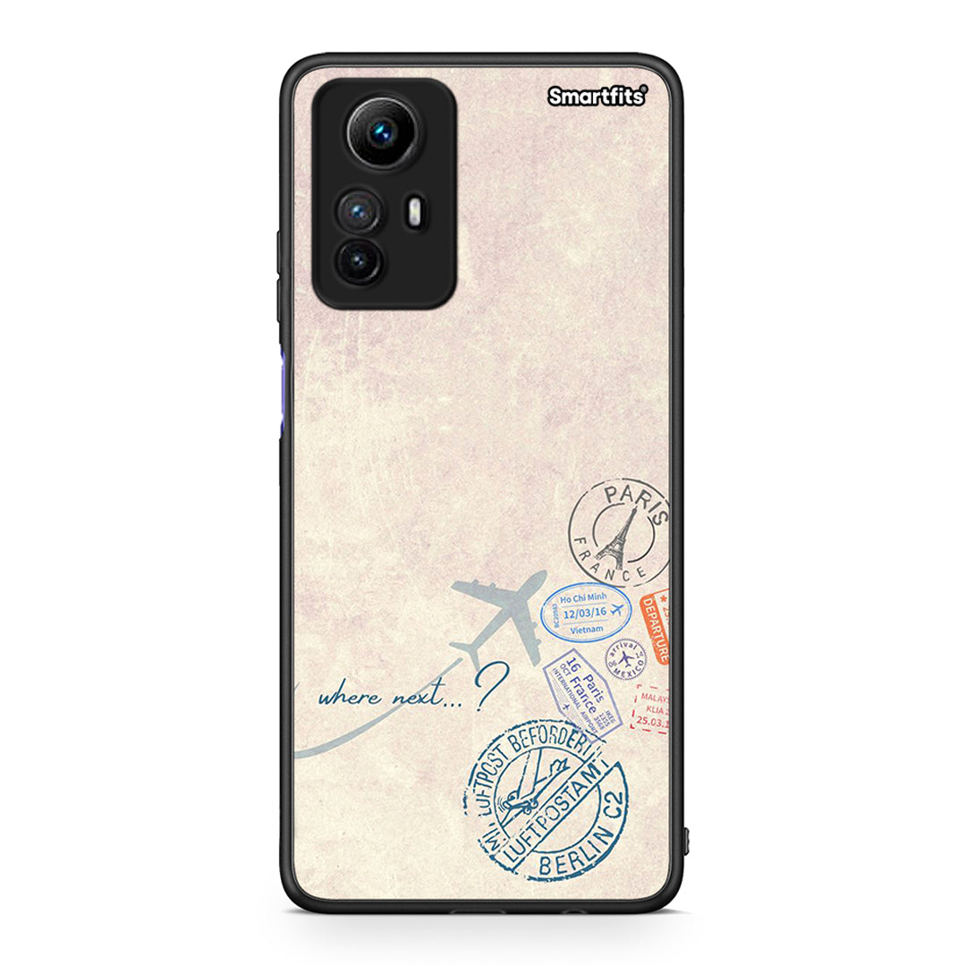Θήκη Xiaomi Redmi Note 12S Where Next από τη Smartfits με σχέδιο στο πίσω μέρος και μαύρο περίβλημα | Xiaomi Redmi Note 12S Where Next Case with Colorful Back and Black Bezels