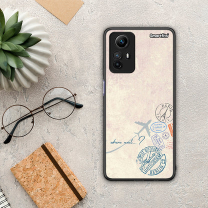Θήκη Xiaomi Redmi Note 12S Where Next από τη Smartfits με σχέδιο στο πίσω μέρος και μαύρο περίβλημα | Xiaomi Redmi Note 12S Where Next Case with Colorful Back and Black Bezels