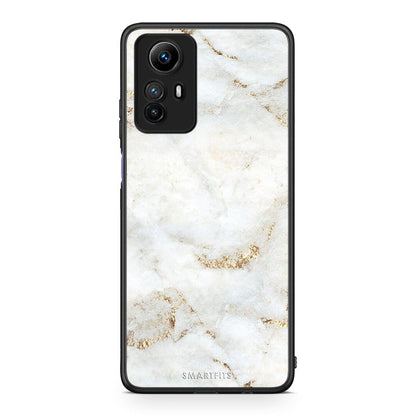 Θήκη Xiaomi Redmi Note 12S / Redmi K60 Pro White Gold Marble από τη Smartfits με σχέδιο στο πίσω μέρος και μαύρο περίβλημα | Xiaomi Redmi Note 12S / Redmi K60 Pro White Gold Marble Case with Colorful Back and Black Bezels
