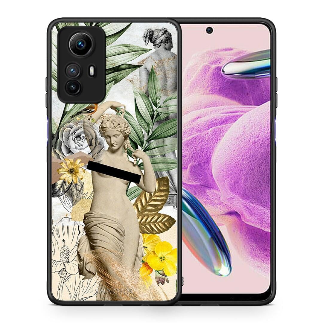 Θήκη Xiaomi Redmi Note 12S / Redmi K60 Pro Woman Statue από τη Smartfits με σχέδιο στο πίσω μέρος και μαύρο περίβλημα | Xiaomi Redmi Note 12S / Redmi K60 Pro Woman Statue Case with Colorful Back and Black Bezels