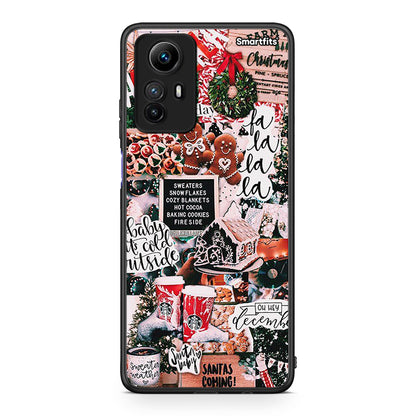 Θήκη Xiaomi Redmi Note 12S / Redmi K60 Pro Xmas Habbits από τη Smartfits με σχέδιο στο πίσω μέρος και μαύρο περίβλημα | Xiaomi Redmi Note 12S / Redmi K60 Pro Xmas Habbits Case with Colorful Back and Black Bezels