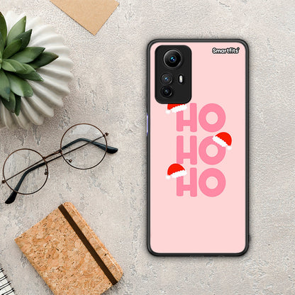 Θήκη Xiaomi Redmi Note 12S / Redmi K60 Pro Xmas Ho Ho Ho από τη Smartfits με σχέδιο στο πίσω μέρος και μαύρο περίβλημα | Xiaomi Redmi Note 12S / Redmi K60 Pro Xmas Ho Ho Ho Case with Colorful Back and Black Bezels