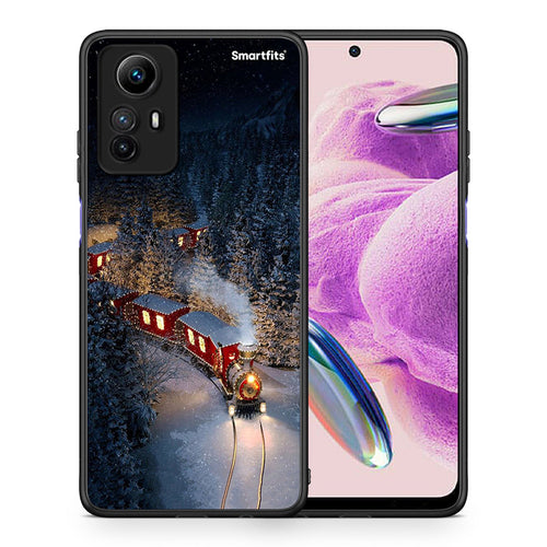 Θήκη Xiaomi Redmi Note 12S / Redmi K60 Pro Xmas Train από τη Smartfits με σχέδιο στο πίσω μέρος και μαύρο περίβλημα | Xiaomi Redmi Note 12S / Redmi K60 Pro Xmas Train Case with Colorful Back and Black Bezels