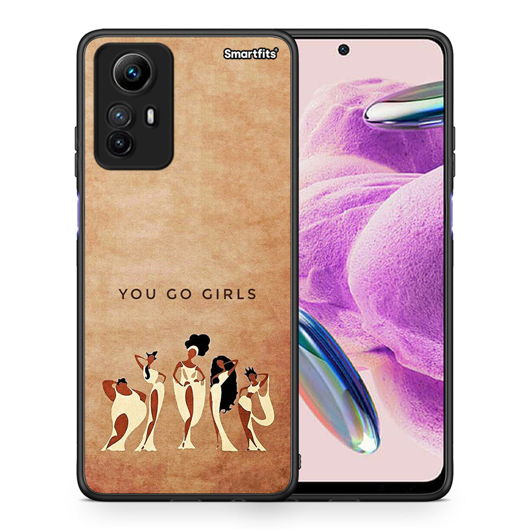 Θήκη Xiaomi Redmi Note 12S / Redmi K60 Pro You Go Girl από τη Smartfits με σχέδιο στο πίσω μέρος και μαύρο περίβλημα | Xiaomi Redmi Note 12S / Redmi K60 Pro You Go Girl Case with Colorful Back and Black Bezels