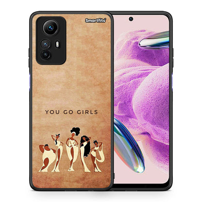 Θήκη Xiaomi Redmi Note 12S / Redmi K60 Pro You Go Girl από τη Smartfits με σχέδιο στο πίσω μέρος και μαύρο περίβλημα | Xiaomi Redmi Note 12S / Redmi K60 Pro You Go Girl Case with Colorful Back and Black Bezels