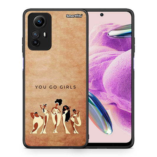 Θήκη Xiaomi Redmi Note 12S / Redmi K60 Pro You Go Girl από τη Smartfits με σχέδιο στο πίσω μέρος και μαύρο περίβλημα | Xiaomi Redmi Note 12S / Redmi K60 Pro You Go Girl Case with Colorful Back and Black Bezels