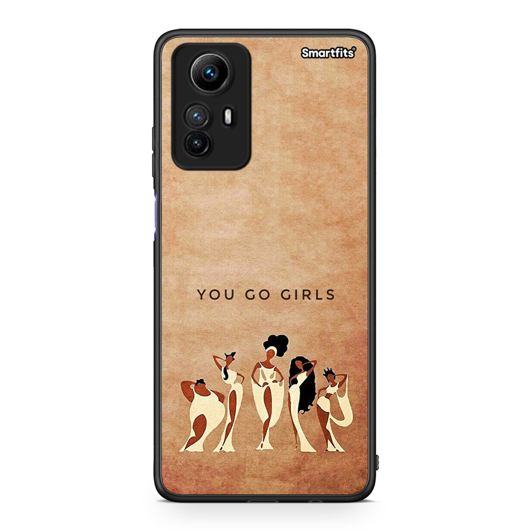 Θήκη Xiaomi Redmi Note 12S / Redmi K60 Pro You Go Girl από τη Smartfits με σχέδιο στο πίσω μέρος και μαύρο περίβλημα | Xiaomi Redmi Note 12S / Redmi K60 Pro You Go Girl Case with Colorful Back and Black Bezels