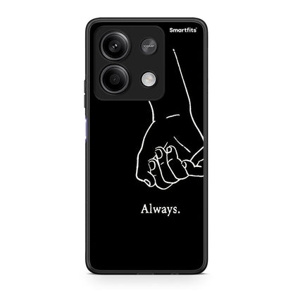 Xiaomi Redmi Note 13 5G Always & Forever 1 Θήκη Αγίου Βαλεντίνου από τη Smartfits με σχέδιο στο πίσω μέρος και μαύρο περίβλημα | Smartphone case with colorful back and black bezels by Smartfits