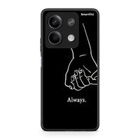 Thumbnail for Xiaomi Redmi Note 13 5G Always & Forever 1 Θήκη Αγίου Βαλεντίνου από τη Smartfits με σχέδιο στο πίσω μέρος και μαύρο περίβλημα | Smartphone case with colorful back and black bezels by Smartfits