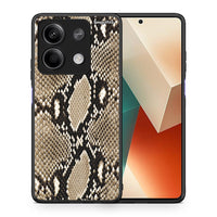 Thumbnail for Θήκη Xiaomi Redmi Note 13 5G Fashion Snake Animal από τη Smartfits με σχέδιο στο πίσω μέρος και μαύρο περίβλημα | Xiaomi Redmi Note 13 5G Fashion Snake Animal case with colorful back and black bezels