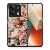 Thumbnail for Θήκη Xiaomi Redmi Note 13 5G Anime Collage από τη Smartfits με σχέδιο στο πίσω μέρος και μαύρο περίβλημα | Xiaomi Redmi Note 13 5G Anime Collage case with colorful back and black bezels