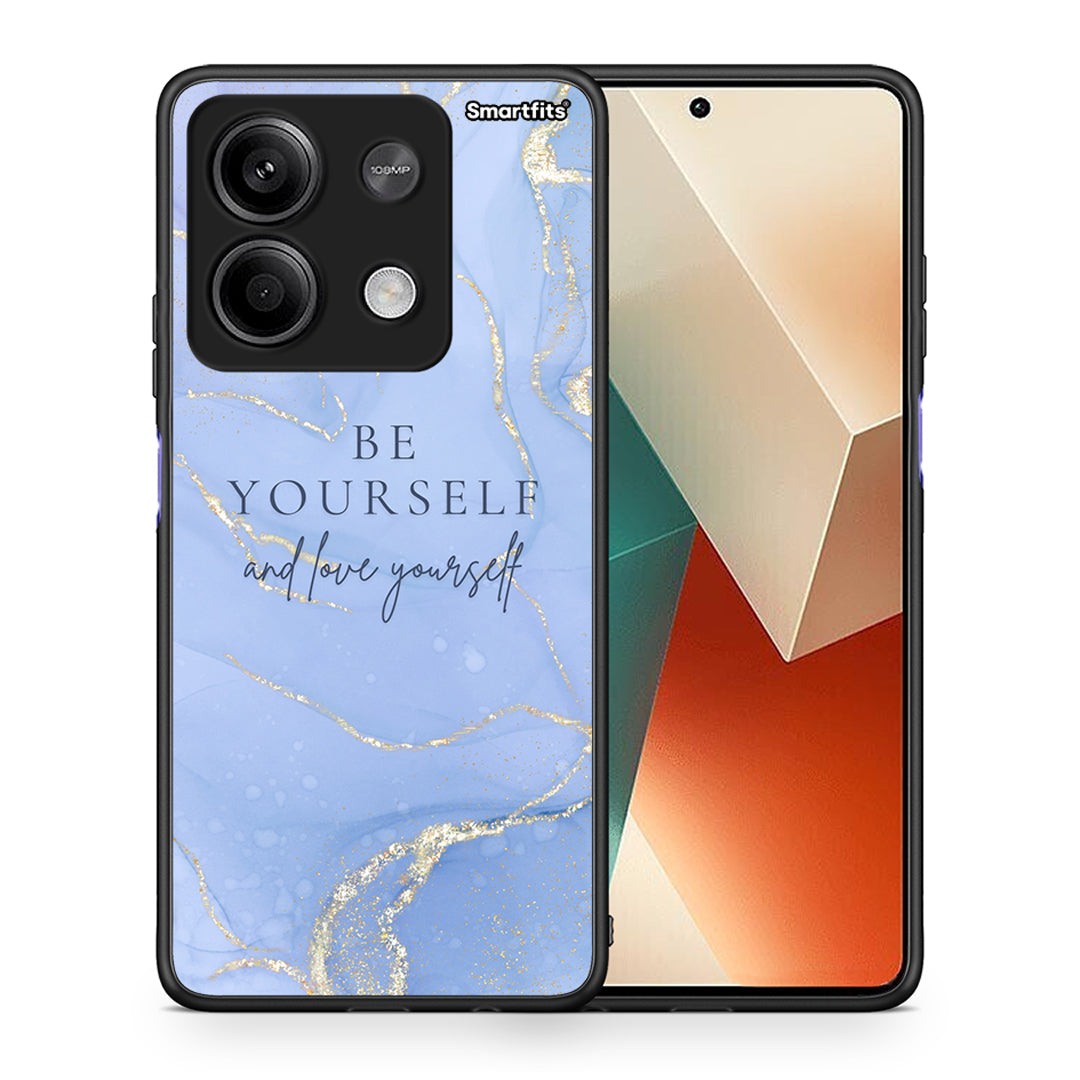Θήκη Xiaomi Redmi Note 13 5G Be Yourself από τη Smartfits με σχέδιο στο πίσω μέρος και μαύρο περίβλημα | Xiaomi Redmi Note 13 5G Be Yourself case with colorful back and black bezels
