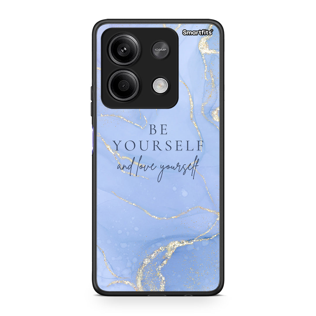 Xiaomi Redmi Note 13 5G Be Yourself θήκη από τη Smartfits με σχέδιο στο πίσω μέρος και μαύρο περίβλημα | Smartphone case with colorful back and black bezels by Smartfits