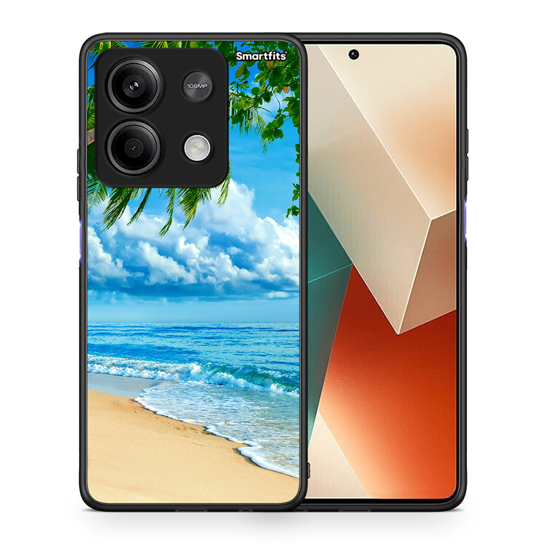 Θήκη Xiaomi Redmi Note 13 5G Beautiful Beach από τη Smartfits με σχέδιο στο πίσω μέρος και μαύρο περίβλημα | Xiaomi Redmi Note 13 5G Beautiful Beach case with colorful back and black bezels