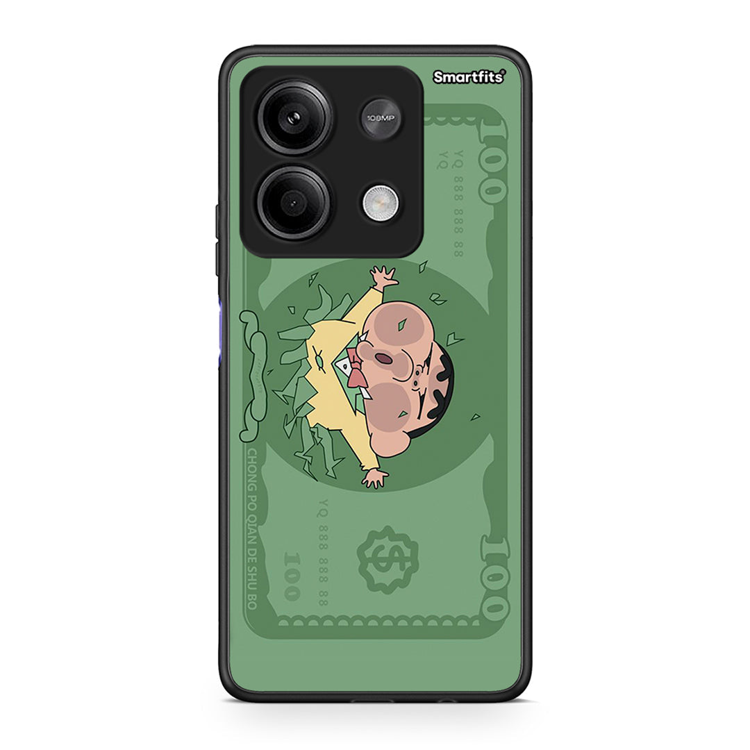 Xiaomi Redmi Note 13 5G Big Money Θήκη Αγίου Βαλεντίνου από τη Smartfits με σχέδιο στο πίσω μέρος και μαύρο περίβλημα | Smartphone case with colorful back and black bezels by Smartfits