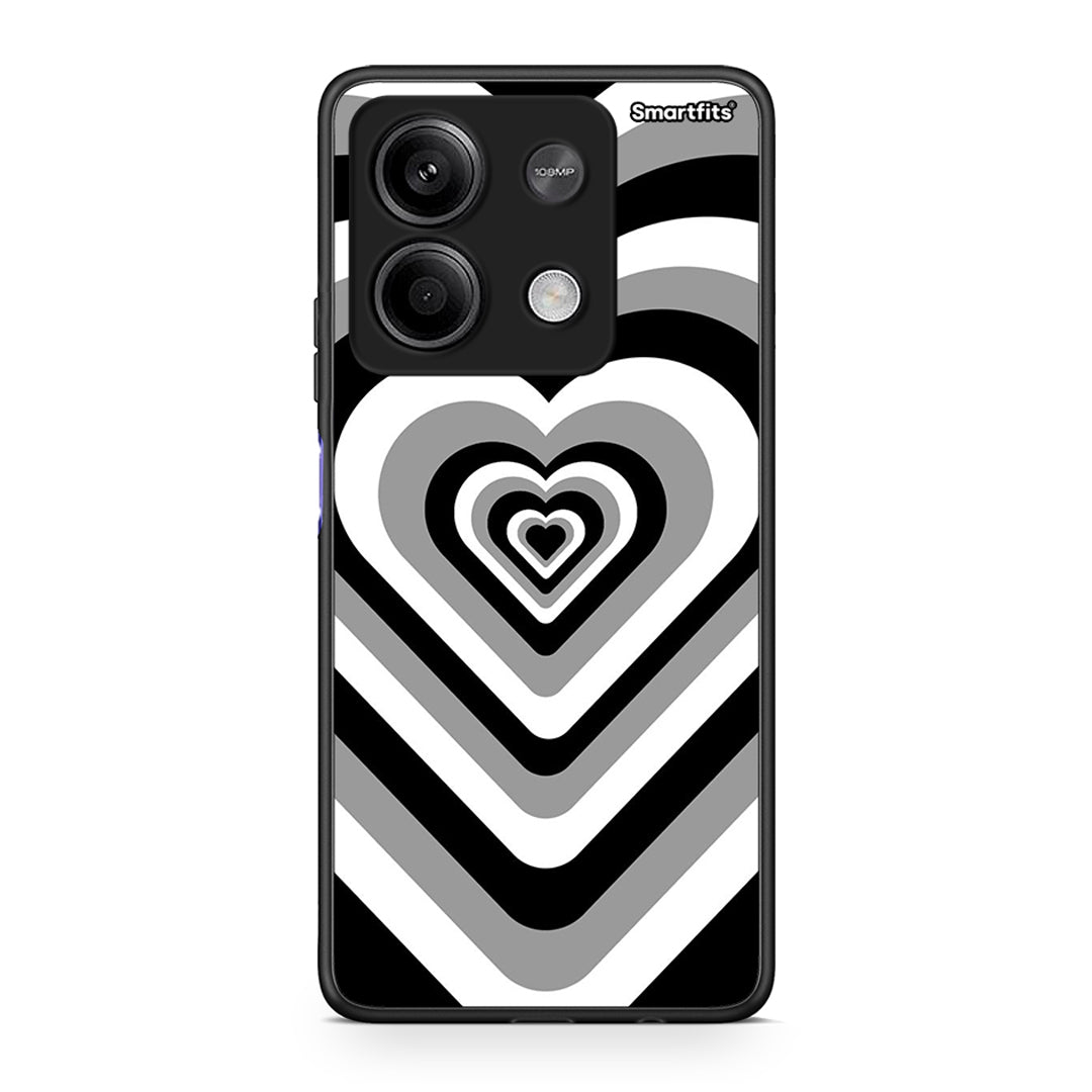Xiaomi Redmi Note 13 5G Black Hearts θήκη από τη Smartfits με σχέδιο στο πίσω μέρος και μαύρο περίβλημα | Smartphone case with colorful back and black bezels by Smartfits