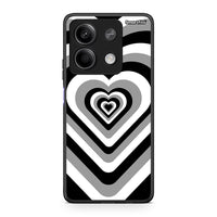 Thumbnail for Xiaomi Redmi Note 13 5G Black Hearts θήκη από τη Smartfits με σχέδιο στο πίσω μέρος και μαύρο περίβλημα | Smartphone case with colorful back and black bezels by Smartfits