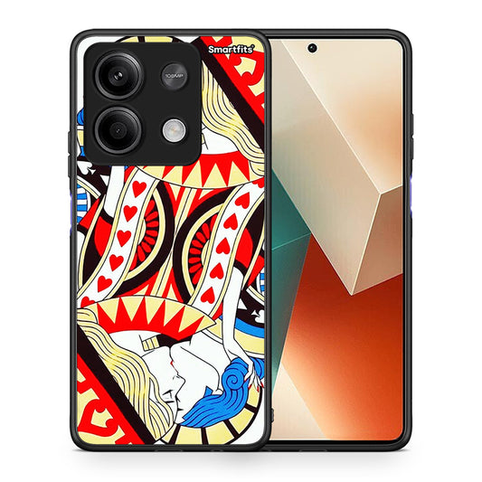 Θήκη Xiaomi Redmi Note 13 5G Card Love από τη Smartfits με σχέδιο στο πίσω μέρος και μαύρο περίβλημα | Xiaomi Redmi Note 13 5G Card Love case with colorful back and black bezels
