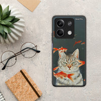 Thumbnail for Cat Goldfish - Xiaomi Redmi Note 13 5G θήκη