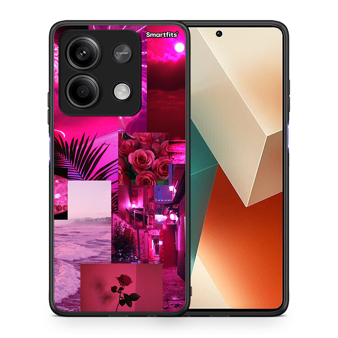 Collage Red Roses - Xiaomi Redmi Note 13 5G θήκη