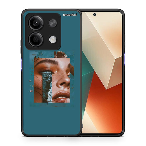 Θήκη Xiaomi Redmi Note 13 5G Cry An Ocean από τη Smartfits με σχέδιο στο πίσω μέρος και μαύρο περίβλημα | Xiaomi Redmi Note 13 5G Cry An Ocean case with colorful back and black bezels