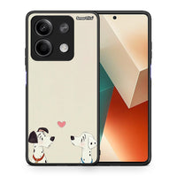 Thumbnail for Θήκη Xiaomi Redmi Note 13 5G Dalmatians Love από τη Smartfits με σχέδιο στο πίσω μέρος και μαύρο περίβλημα | Xiaomi Redmi Note 13 5G Dalmatians Love case with colorful back and black bezels
