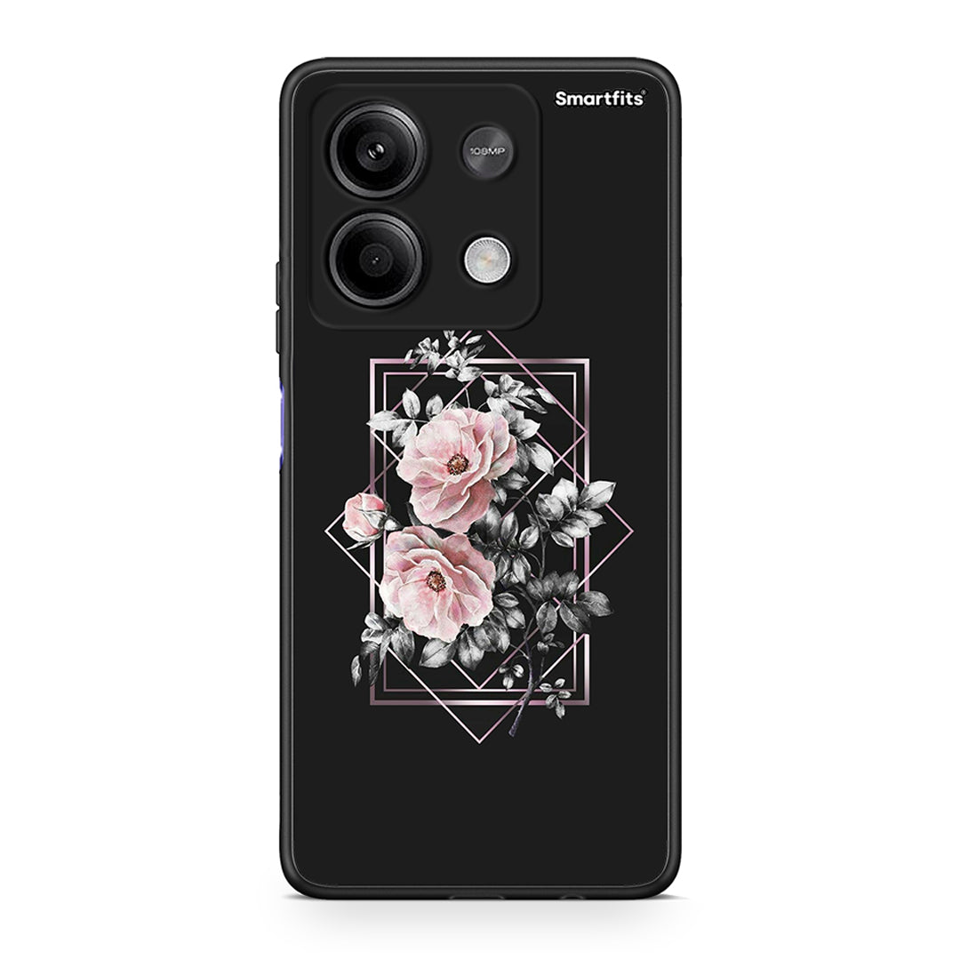 4 - Xiaomi Redmi Note 13 5G Frame Flower case, cover, bumper