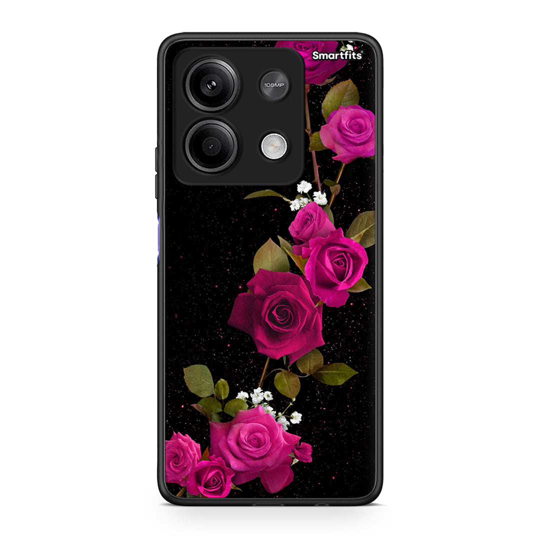 4 - Xiaomi Redmi Note 13 5G Red Roses Flower case, cover, bumper