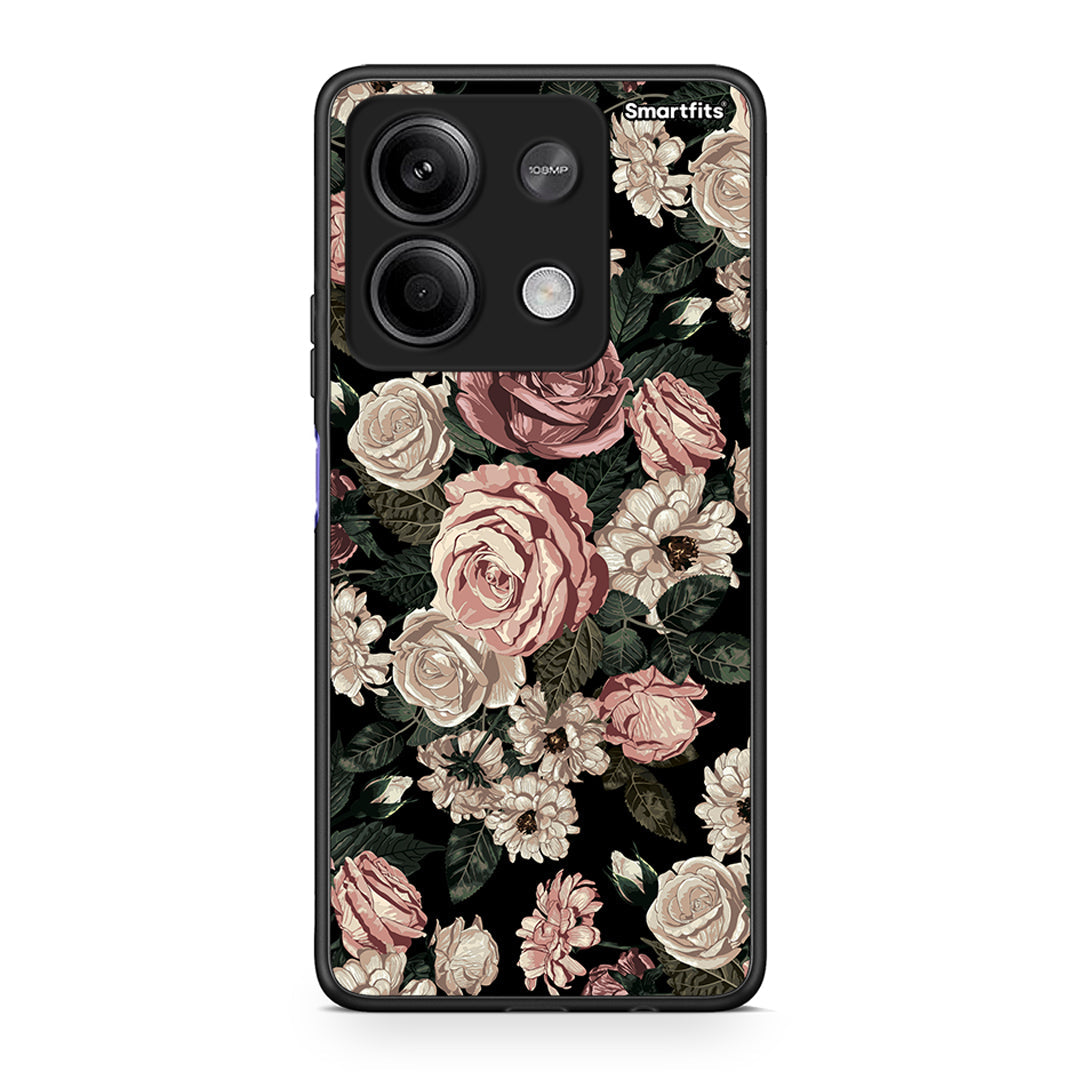 4 - Xiaomi Redmi Note 13 5G Wild Roses Flower case, cover, bumper