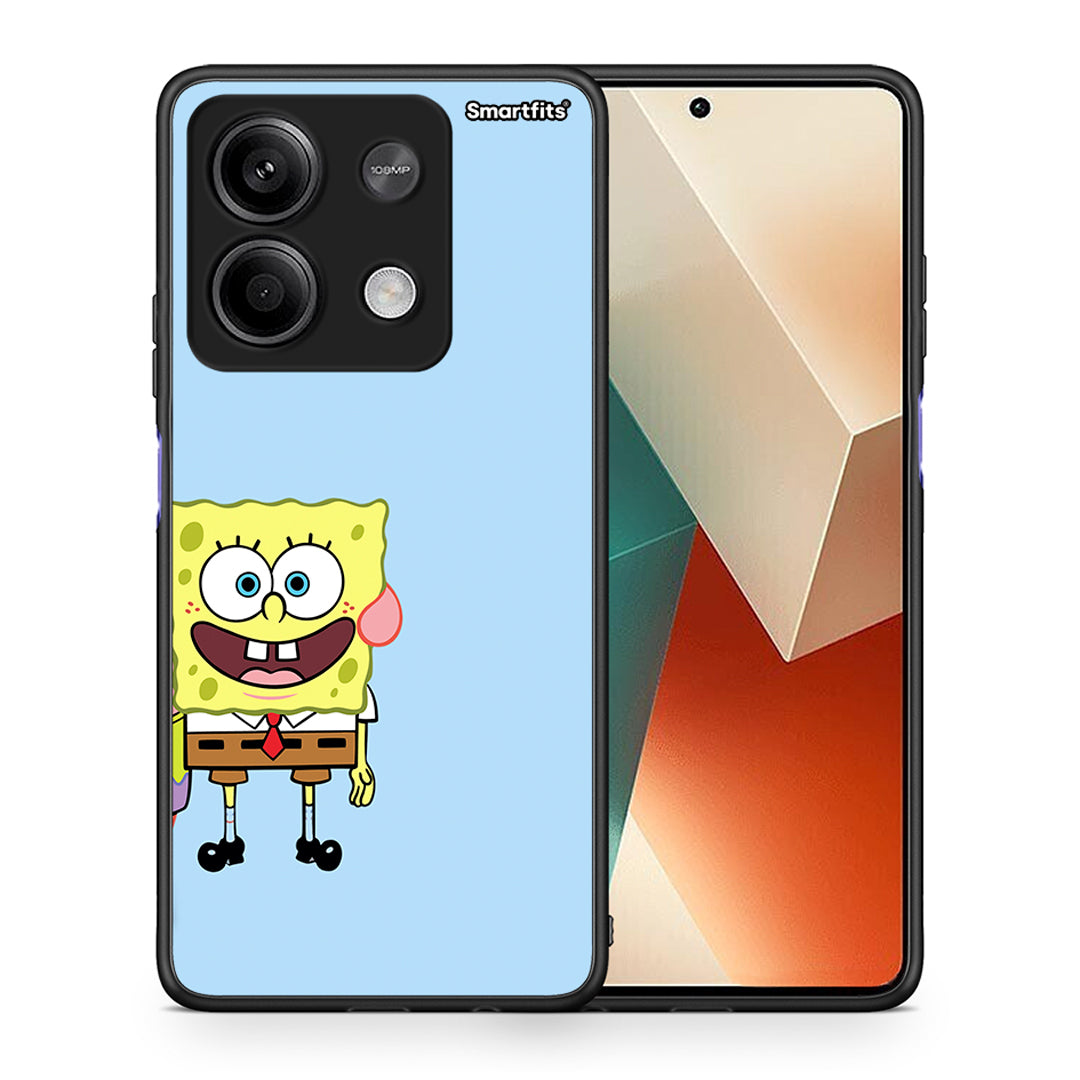 Θήκη Xiaomi Redmi Note 13 5G Friends Bob από τη Smartfits με σχέδιο στο πίσω μέρος και μαύρο περίβλημα | Xiaomi Redmi Note 13 5G Friends Bob case with colorful back and black bezels