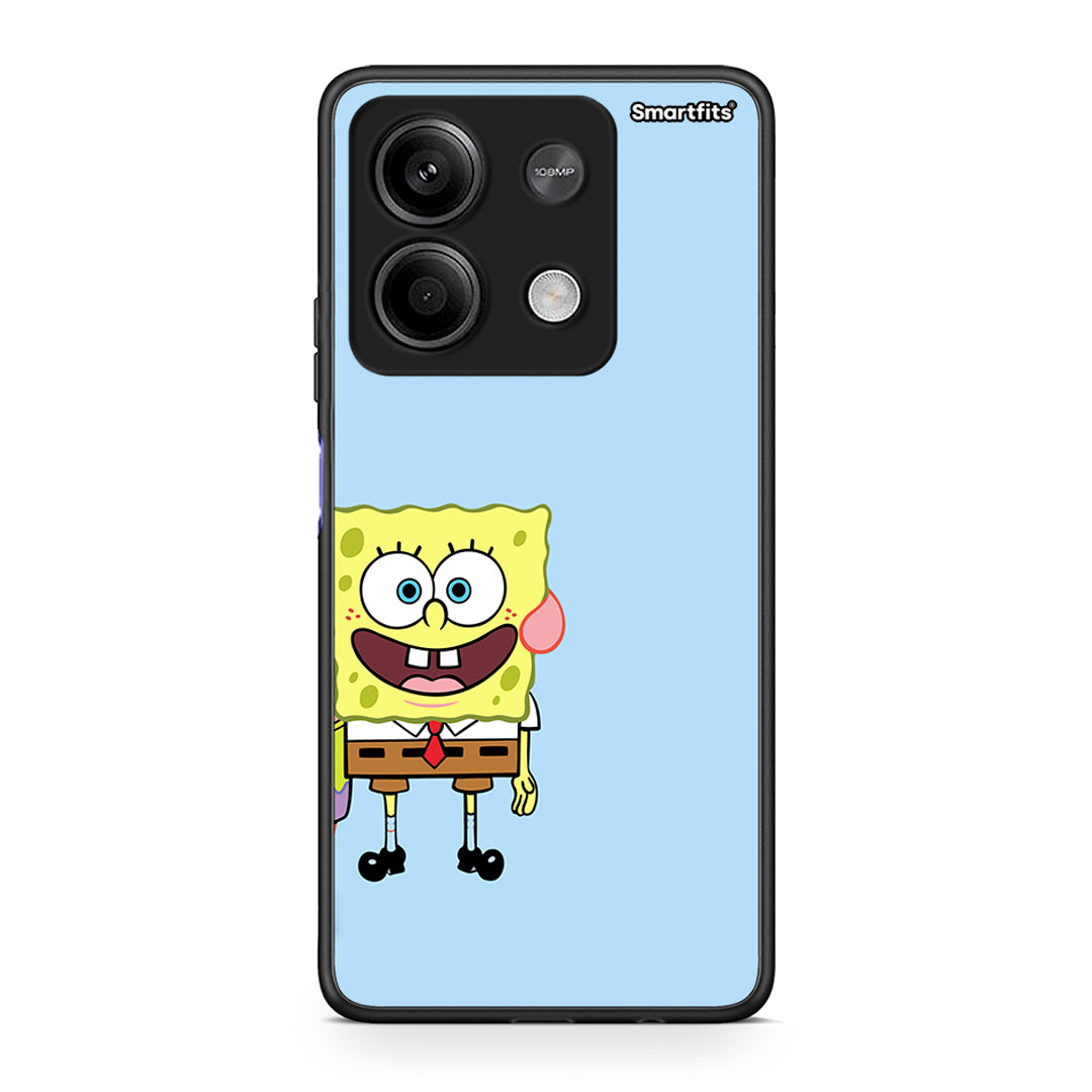 Xiaomi Redmi Note 13 5G Friends Bob θήκη από τη Smartfits με σχέδιο στο πίσω μέρος και μαύρο περίβλημα | Smartphone case with colorful back and black bezels by Smartfits