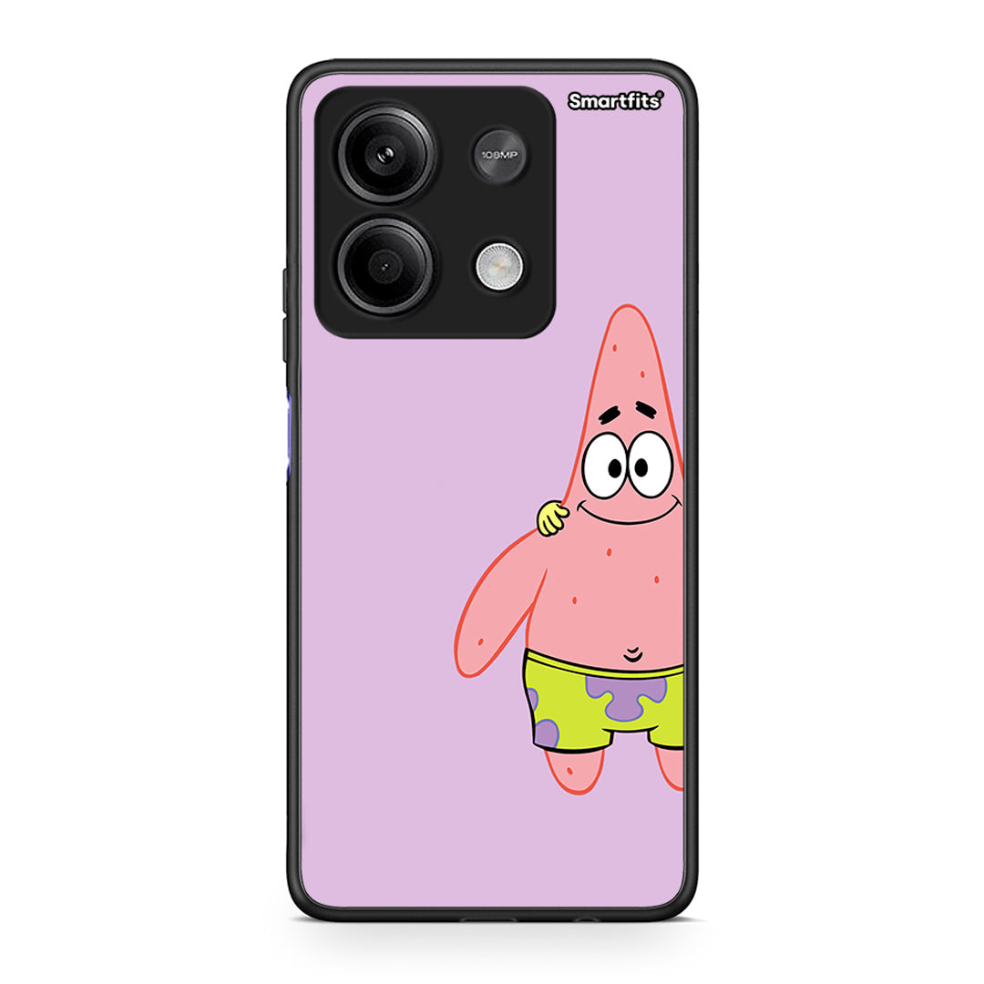 Xiaomi Redmi Note 13 5G Friends Patrick θήκη από τη Smartfits με σχέδιο στο πίσω μέρος και μαύρο περίβλημα | Smartphone case with colorful back and black bezels by Smartfits
