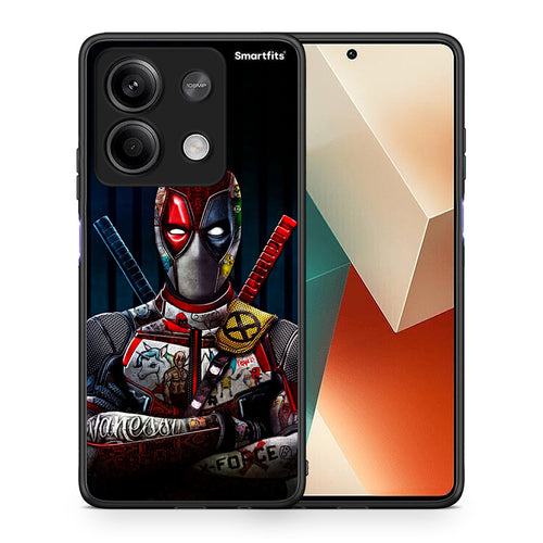 Θήκη Xiaomi Redmi Note 13 5G Funny Guy από τη Smartfits με σχέδιο στο πίσω μέρος και μαύρο περίβλημα | Xiaomi Redmi Note 13 5G Funny Guy case with colorful back and black bezels