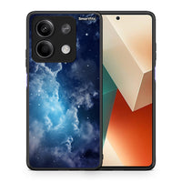 Thumbnail for Θήκη Xiaomi Redmi Note 13 5G Blue Sky Galaxy από τη Smartfits με σχέδιο στο πίσω μέρος και μαύρο περίβλημα | Xiaomi Redmi Note 13 5G Blue Sky Galaxy case with colorful back and black bezels