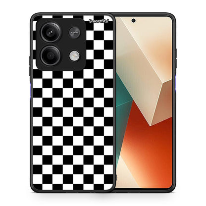 Θήκη Xiaomi Redmi Note 13 5G Squares Geometric από τη Smartfits με σχέδιο στο πίσω μέρος και μαύρο περίβλημα | Xiaomi Redmi Note 13 5G Squares Geometric case with colorful back and black bezels